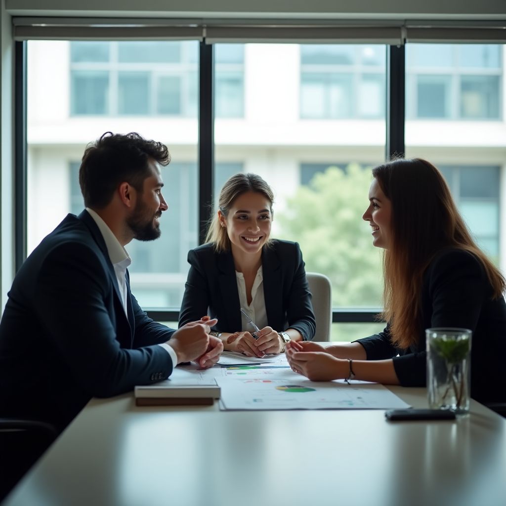 Fundadores de InvertiAR en su primera oficina